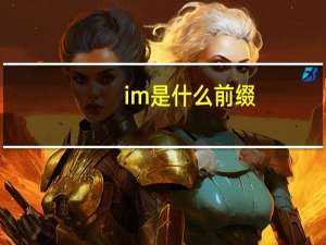 im是什么前缀（im是什么）