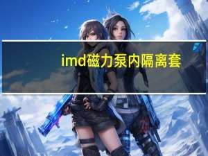 imd磁力泵内隔离套（微型磁力隔离泵简介）