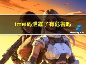 imei码泄露了有危害吗（imei码）