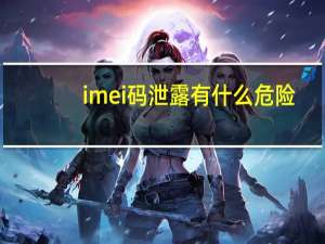 imei码泄露有什么危险