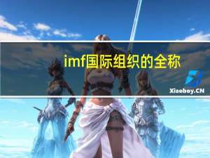 imf国际组织的全称（IMF国际组织的简称）