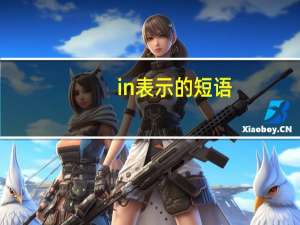 in表示的短语