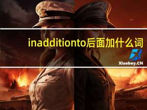 in addition to后面加什么词