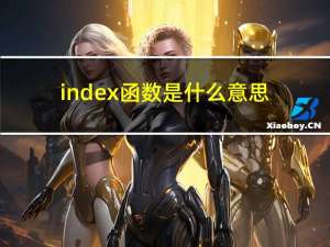 index函数是什么意思（index函数是什么意思）