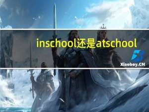 inschool还是at school