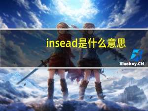 insead是什么意思