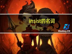 insist的名词