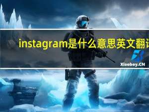 instagram是什么意思英文翻译（instagram是什么意思）