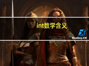 int数学含义
