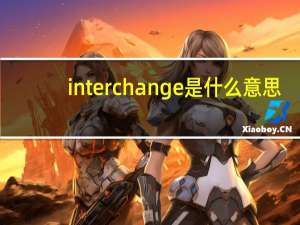 interchange是什么意思