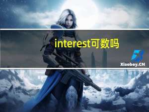interest可数吗