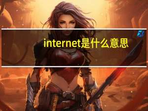 internet是什么意思