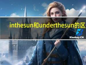 in the sun和under the sun的区别