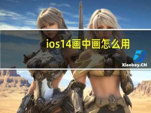 ios14画中画怎么用（ios14画中画）