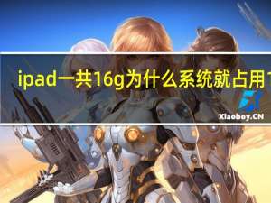 ipad一共16g为什么系统就占用12g（ipad16g够用吗）
