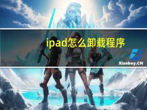ipad怎么卸载程序