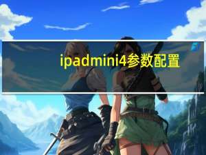 ipad mini4参数配置（ipad mini4参数）