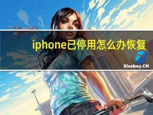 iphone已停用怎么办恢复（iphone已停用怎么办）