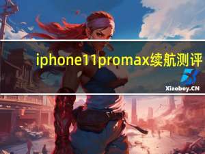 iphone11promax续航测评（iphone11pro续航时间）