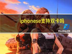 iphonese支持双卡吗（iPhonesE电信卡能用不）