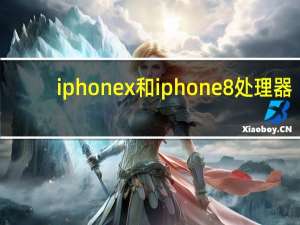 iphonex和iphone8处理器（iphonex和iphone8）