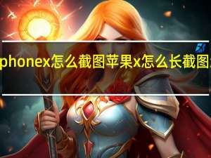 iphone x怎么截图 苹果x怎么长截图怎么截