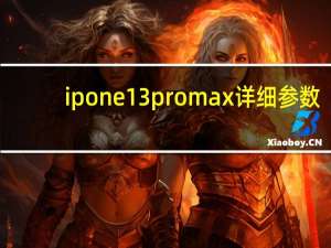 ipone13promax 详细参数（ipone13）