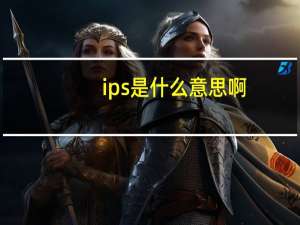 ips是什么意思啊（ips）