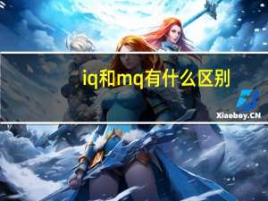 iq和mq有什么区别