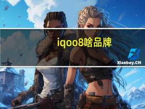 iqoo 8 啥品牌