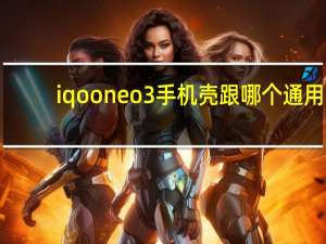 iqooneo3手机壳跟哪个通用