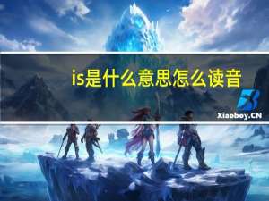 is是什么意思怎么读音（is是什么意思）