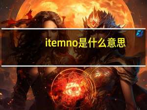 item no是什么意思（meas是什么意思）