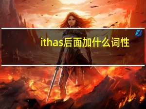 it has后面加什么词性