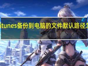 itunes备份到电脑的文件默认路径怎么改（怎么用itunes备份苹果手机）