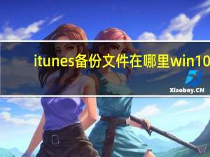 itunes备份文件在哪里win10（itunes备份文件在哪）