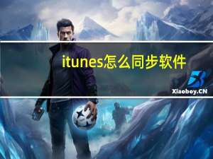 itunes怎么同步软件（itunes怎么同步）