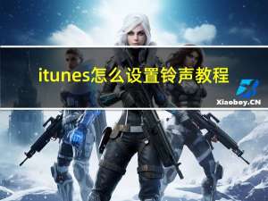 itunes怎么设置铃声教程（itunes怎么设置铃声）