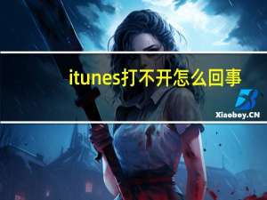 itunes打不开怎么回事（itunes打不开怎么办）