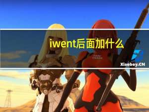 i went后面加什么