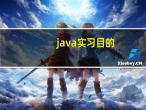 java实习目的