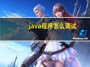 java程序怎么调试