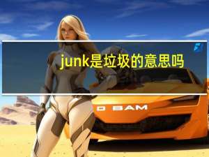 junk是垃圾的意思吗？