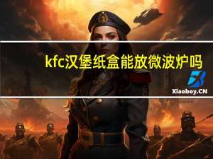 kfc汉堡纸盒能放微波炉吗