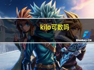 kilo可数吗