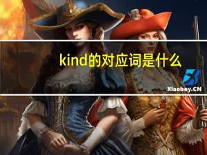 kind的对应词是什么