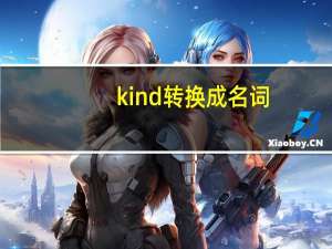 kind转换成名词
