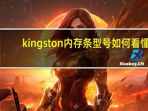 kingston内存条型号如何看懂（kingston4g）