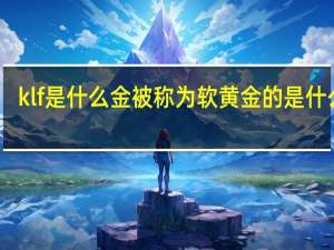klf是什么金 被称为软黄金的是什么鱼