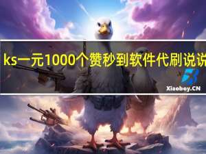 ks一元1000个赞秒到软件代刷说说转发